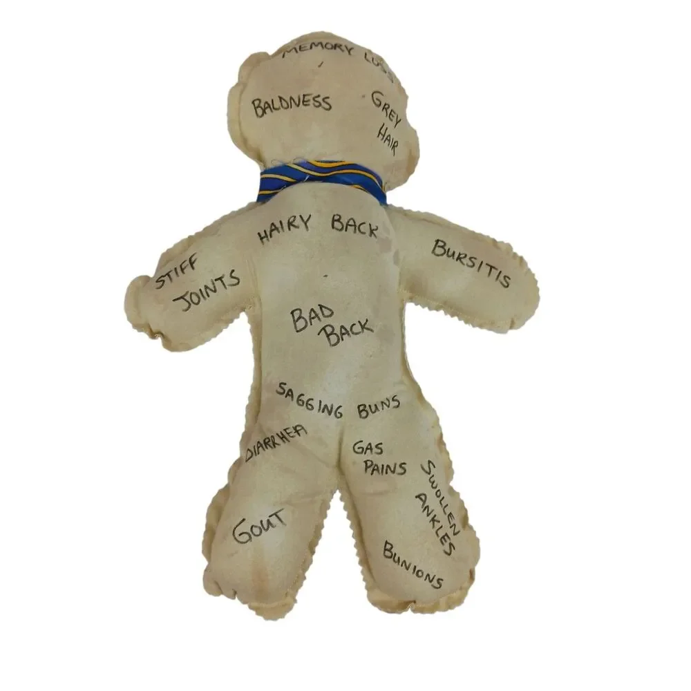 Over The Hill Voodoo Doll Handmade  Humorous Gag Gift Old Age Remedy